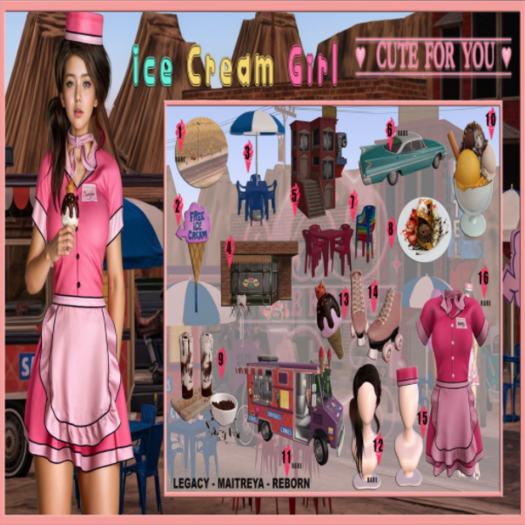 16 - Ice Cream Girl RARE