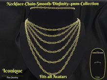 Necklace-Chain-Smooth-Dinfinity-4mm-COLLECTION-Jewelry Box