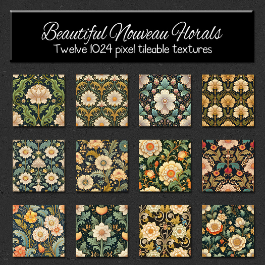 *Wallflowers* Beautiful Nouveau Florals