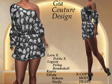 "GCD" Dorinda Belted Dress Black