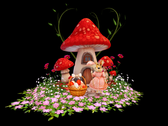MC Easter Little Lady Mouse Garden Patch
