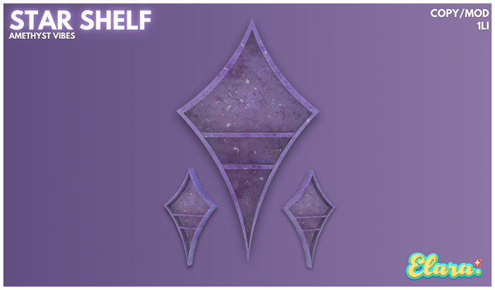 elara. star shelf - amethyst 