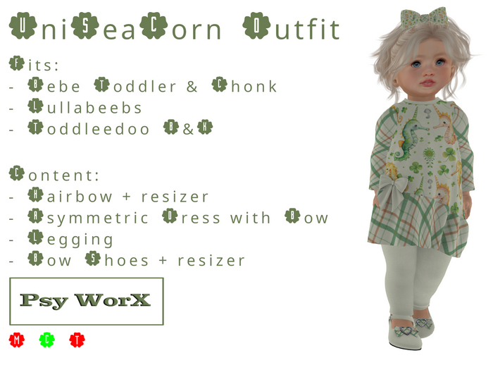 >Psy WorX< UniSeaCorn Outfit BB LB TD DEMO v1.1