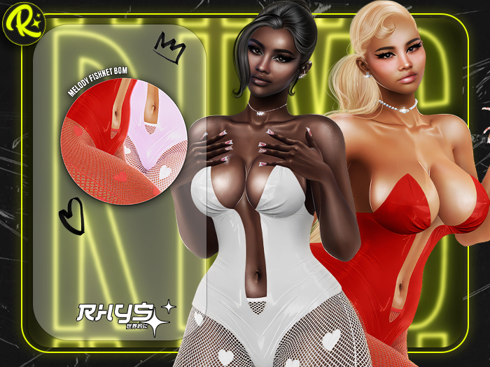 RHYS - "Melody" Fishnet Stocking [FATPACK] / UNPACKER