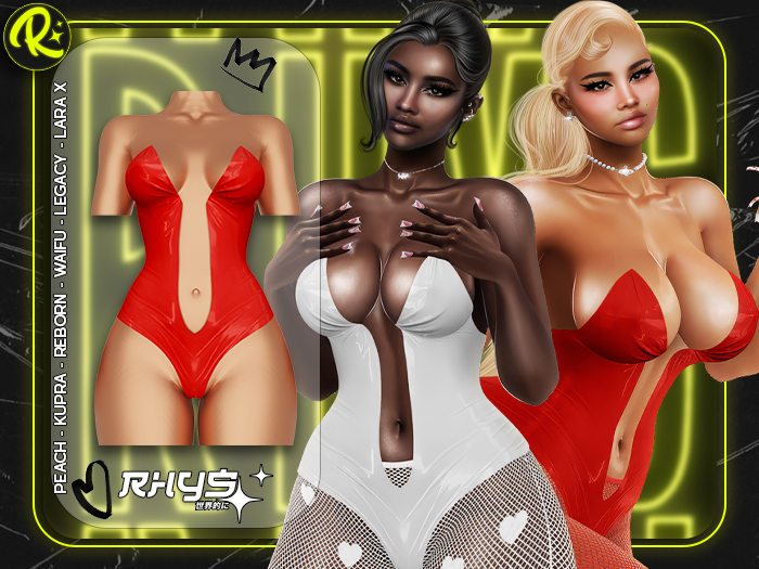 RHYS - "Melody" Bodysuit [Vermilion] / UNPACKER