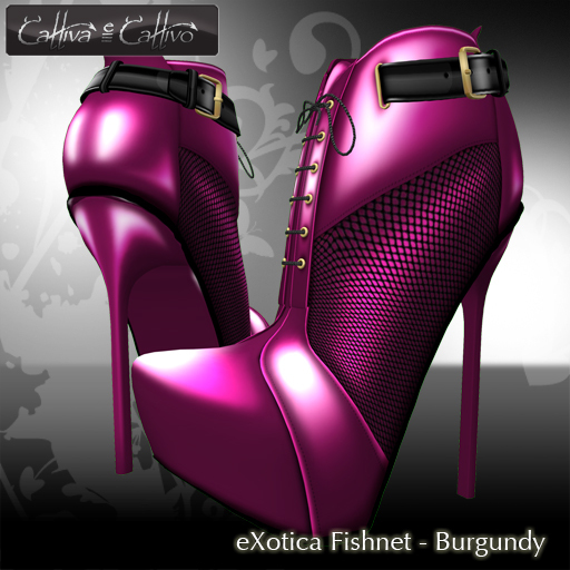 Cattiva Shoes and boots eXotica Fishnet in Hot Pink