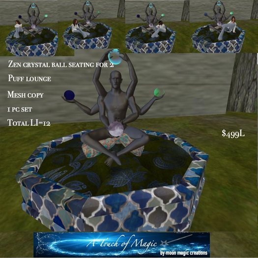 Zen Puff crystal lounge for 2-Box LI=12