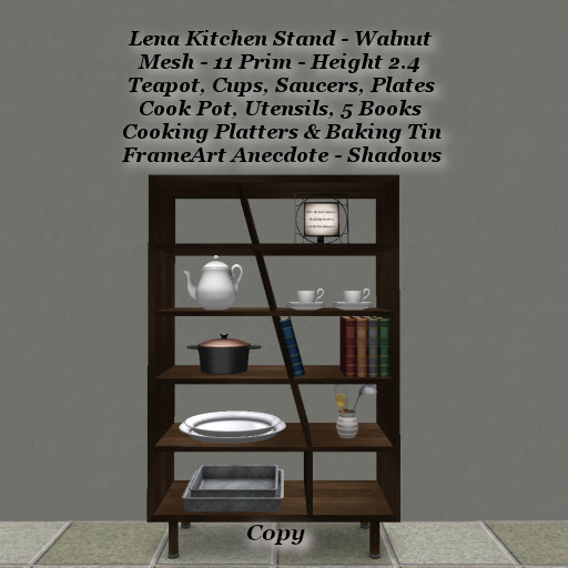 Lena Kitchen Stand Walnut1