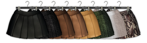 erratic / midori - skirt / leather set (Maitreya LaraX, Lara PetiteX / Legacy Classic + Perky / eBody Reborn) 