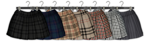 erratic / midori - skirt / plaids set (Maitreya LaraX, Lara PetiteX / Legacy Classic + Perky / eBody Reborn) 