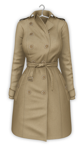 erratic / kayla - coat / tan (Maitreya LaraX, Lara PetiteX / Legacy Classic + Perky / eBody Reborn) 