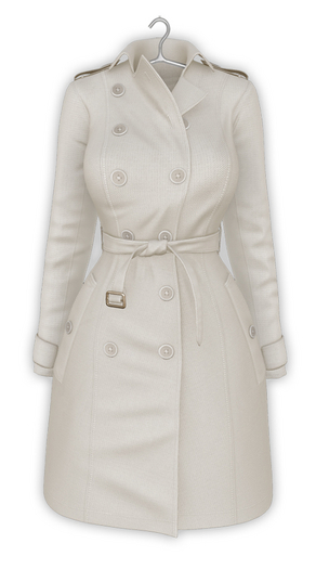 erratic / kayla - coat / cream (Maitreya LaraX, Lara PetiteX / Legacy Classic + Perky / eBody Reborn) 