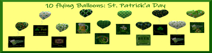 10 Flying st. patrick's Day Balloons