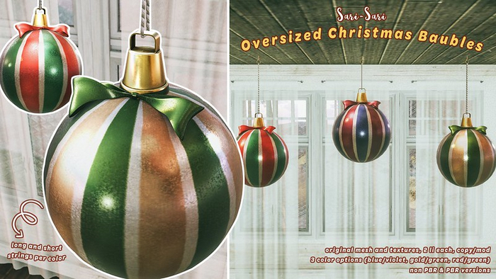 Sari-Sari - Oversized Christmas Baubles
