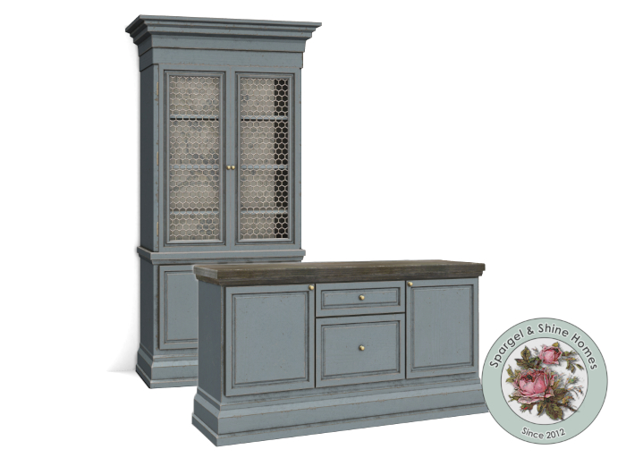 Annabel Cabinet Set Cerulean