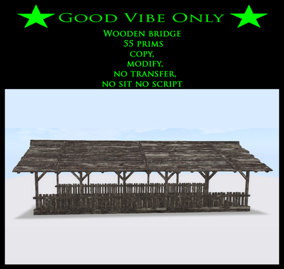 Box GVO Wooden bridge 55 prims