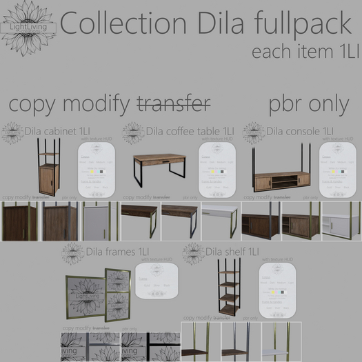 ~LLc~ Collection Dila fullpack w. texture HUDs