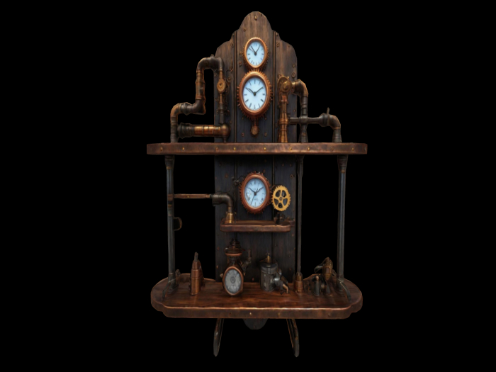 HB: Steampunk Wall Shelf Decor FULL PERM
