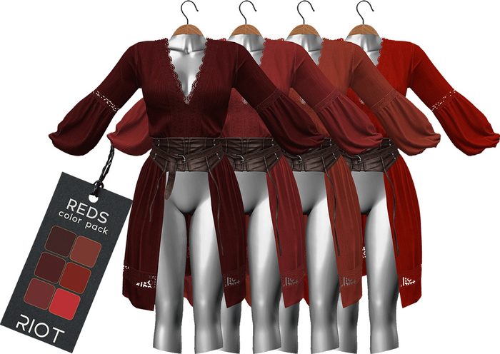 RIOT / Tanya Tops - Reds Pack