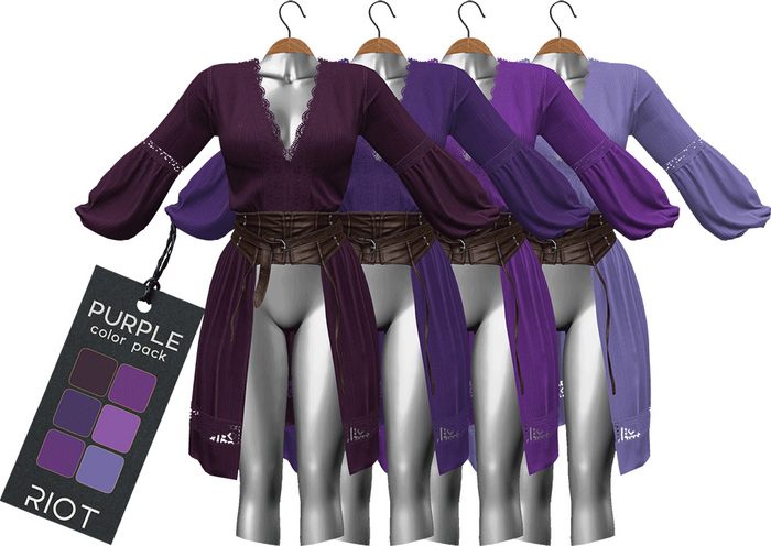 RIOT / Tanya Tops - Purples Pack