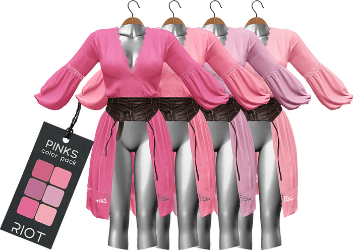 RIOT / Tanya Tops - Pinks Pack
