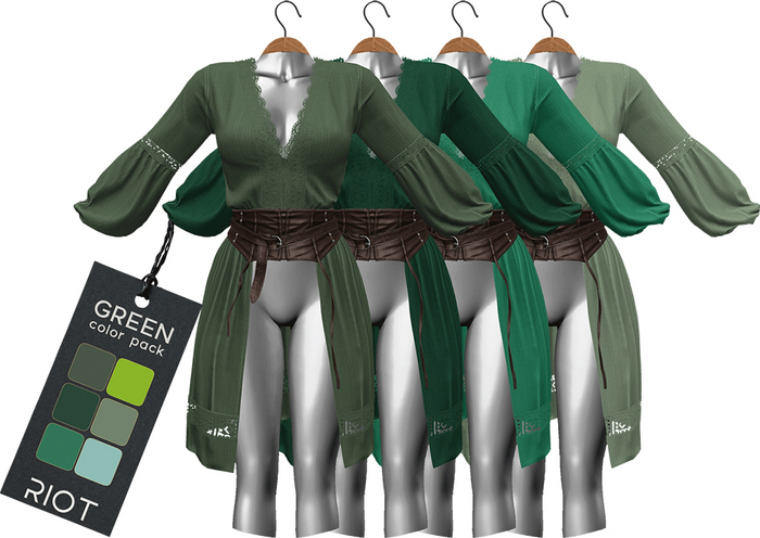 RIOT / Tanya Tops - Greens Pack