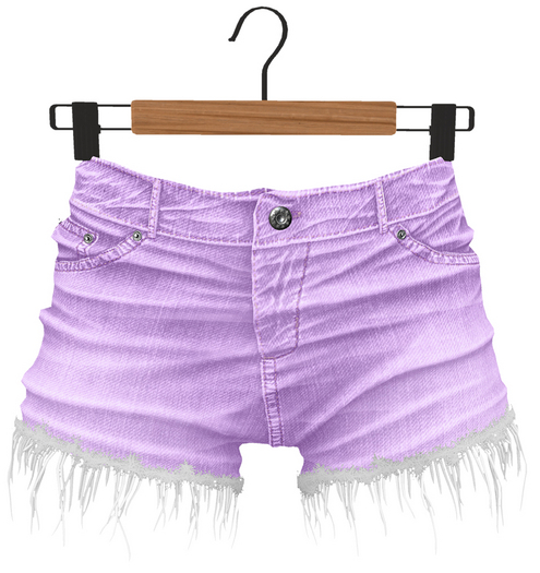 RIOT / Tanya Shorts - Pastel6 Purple