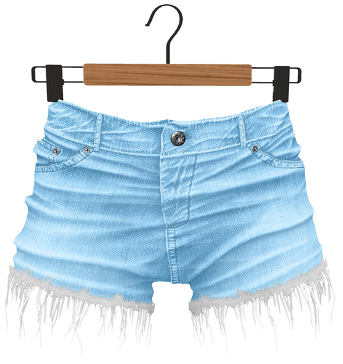 RIOT / Tanya Shorts - Pastel5 Blue