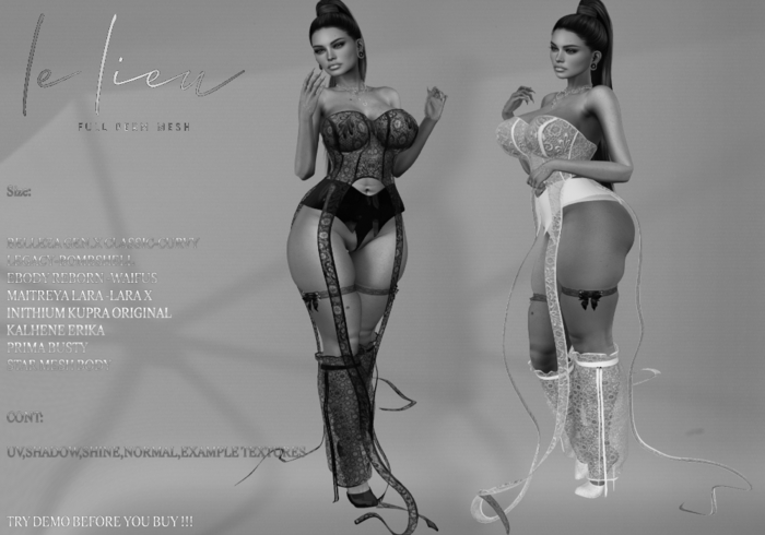 **LeLi**203**Top+short+Boots**FULL PERM MESH**DEMO