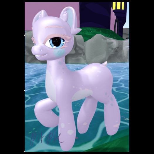 {IO&I} Open Pony Ribbet Purple