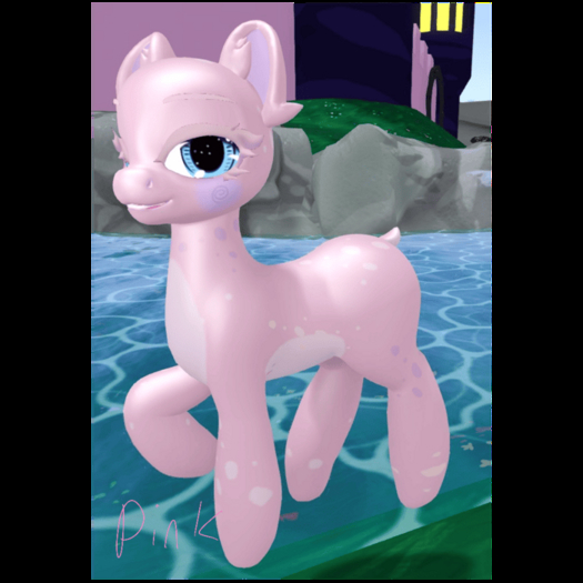 {IO&I} Open Pony Ribbet Pink