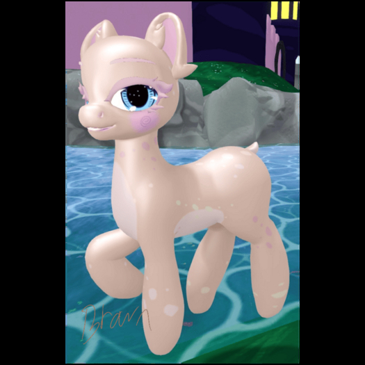 {IO&I} Open Pony Ribbet Brown