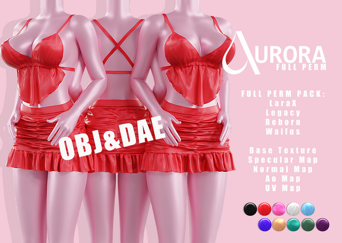 Aurora Full Perm - Set 07  OBJ&DAE