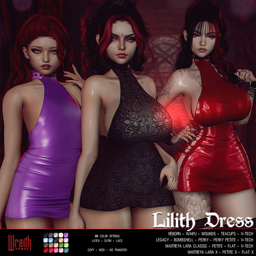 - wraith - Lilith Dress - Maitreya Pack