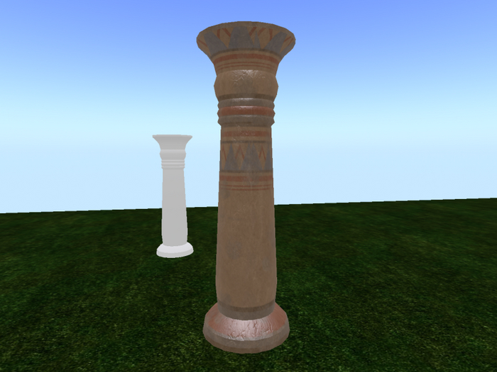 Egyptian Column with painting - V002