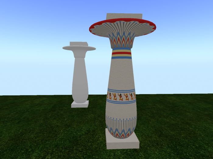 Egyptian Column with painting - V003