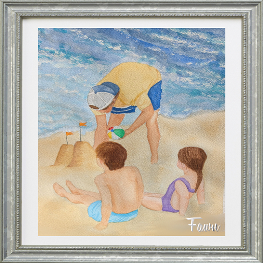 At the Beach 1 by Fawn
