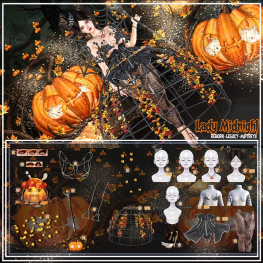 19 - RARE -  LADY NIGHT - MIDNIGHT HAT [SUGAR DOLLS]