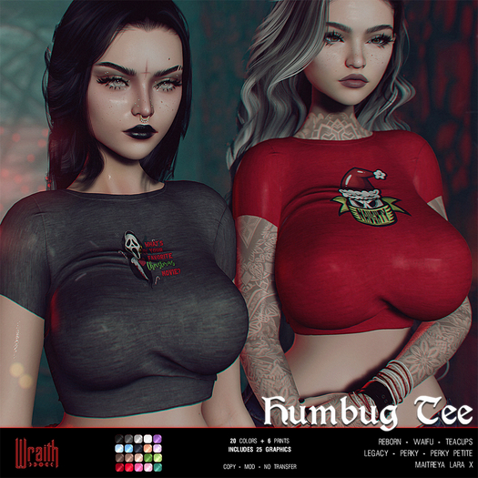 - wraith - Humbug Tee - Maitreya Lara X