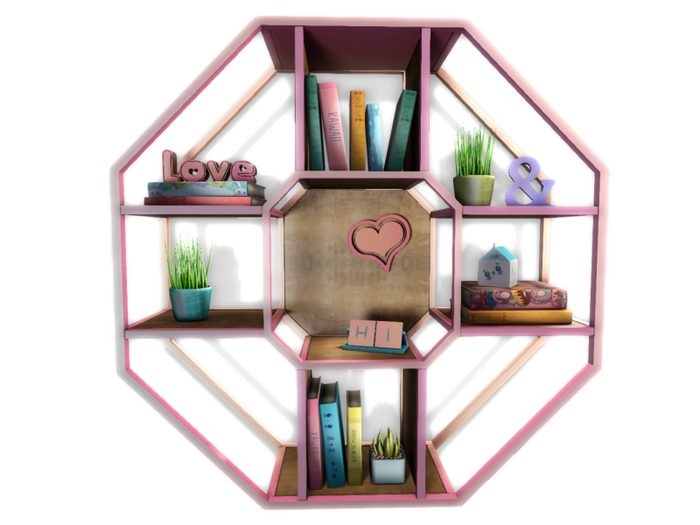 01. Happy Kawaii Decor Set wall shelf RARE