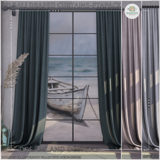 DD Bali Draped Curtains Fatpack Collection