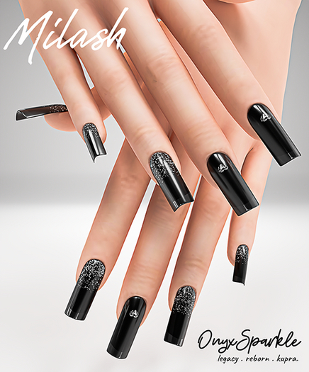 Milash : OnyxSparkle Nails / Square S