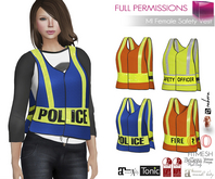 Full Perm High Vis Yellow Safety Vest Police Fire Maitreya 5.3 LaraX Slink Belleza Ocacin Tonic Ebody Reborn Legacy