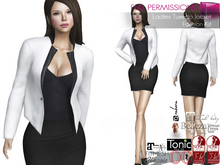 MI970029 Ladies Tuxedo Jacket FITMESH