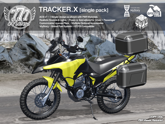 [777] Tracker.X - Hornet Yellow (Add) [PBR Viewer Required]