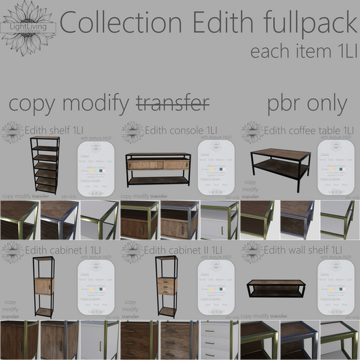 ~LLc~ Collection Edith fullpack w. texture HUDs