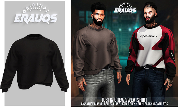 [ ERAUQS ] - Justin Crew Sweatshirt - 15