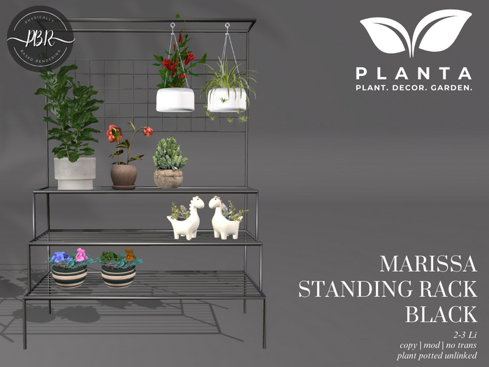 Planta - Marissa Standing Rack Black