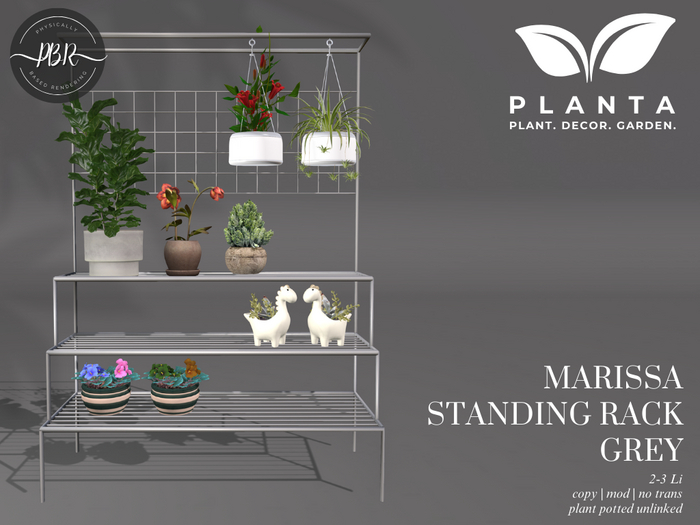 Planta - Marissa Standing Rack Grey