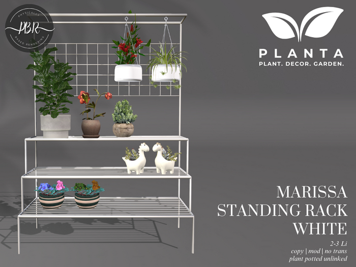Planta - Marissa Standing Rack White
